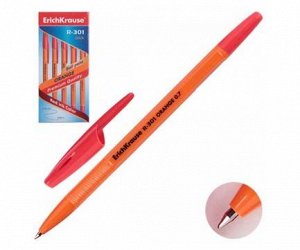 Ручка Er.Krause R-301 Orange Stick&Grip 0.7мм. красный 43189 (50/400)