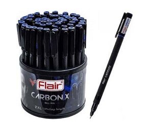 Ручка шарик. "Flair" CARBONIX карбоновый корпус, 0,7мм, синяя F-1399/син. (50)