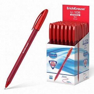 Ручка Er.Krause U-108 Original Stick 1.0, Ultra Glide Technology красный 47597 кор.красный (50/200)