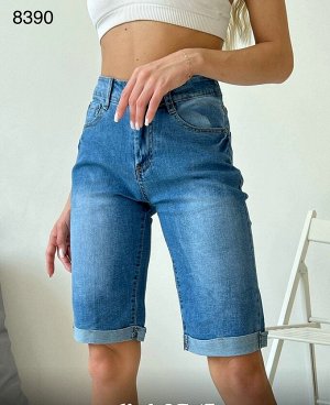Шорты удлиненные джинсовые женские