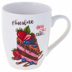 Кружка фарфоровая 340мл тюльпан Chocolate Cake ТМ Rainbow