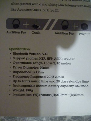Беспроводные Bluetooth наушники Avantree Audition Pro