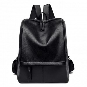 Женский дорожный рюкзак из эко кожи, цвет черный