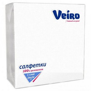 Veiro салфетки бумажные 100 лист.1-сл. столовые сервировочные
