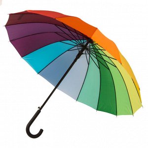 Зонт-трость радуга/Большой зонт-полуавтомат