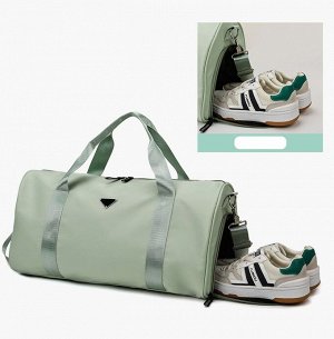 Спортивная сумка, отдел для обуви, цвет зеленый