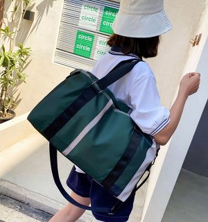 Спортивная сумка с принтом, цвет зеленый