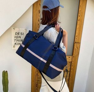 Спортивная сумка с принтом, цвет синий
