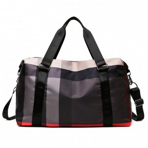 Спортивная сумка с принтом, цвет темно-серый