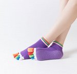 Женские носки, раздельные пальчики, цвет фиолетовый