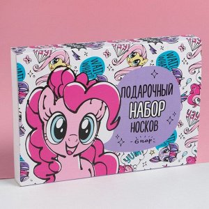 Набор носков 6 пар "Искорка и Пинки Пай", My little Pony, 16-18 см