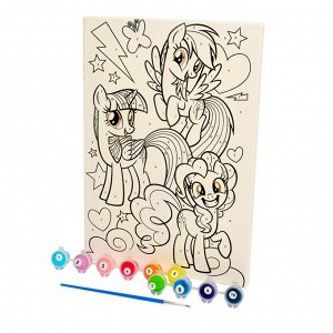 Hasbro Картина по номерам «Друзья», My Little Pony, 20 х 30 см