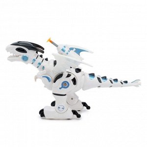 Робот-игрушка «Динозавр тиранобот», стреляет, свет, звук, работает от батареек