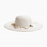 Шляпа женская MINAKU &quot;Ocean&quot;, размер 56-58, цвет белый