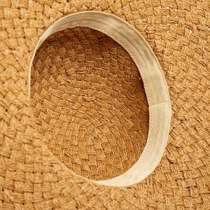 Шляпа женская MINAKU "Summer mood", размер 56-58, цвет коричневый