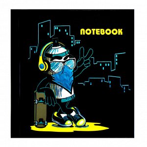 Записная книжка "Notebook", 105х105 мм, 48 листов, твёрдый переплёт, глянцевая ламинация, тиснение фольгой