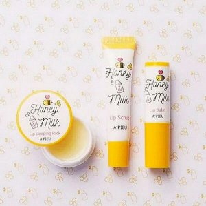 Молочно-медовый скраб для губ A'Pieu Honey & Milk Lip Scrub, 8мл