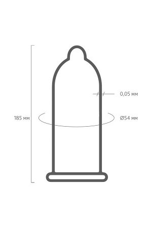 Презервативы ON super thin 100 шт. - ультратонкие (ширина 54mm)