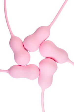 Набор вагинальных шариков Flovetta TULIPS, силикон, розовый, 5,3 см