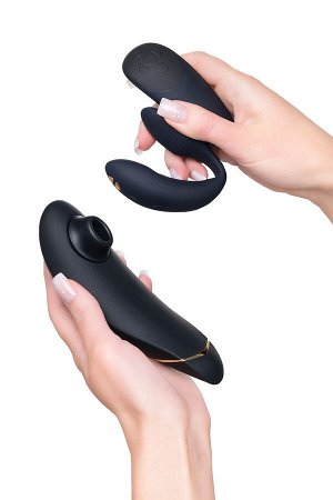 Набор Womanizer Premium + WE-VIBE Chorus черный, силикон, 19 см