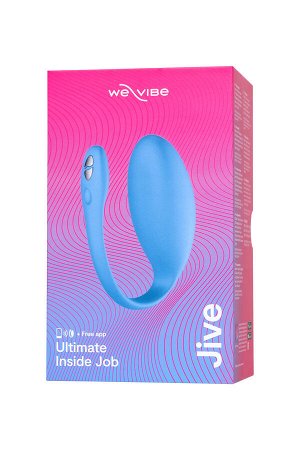 Виброяйцо WE-VIBE Jive силикон, синий, 9,2 см