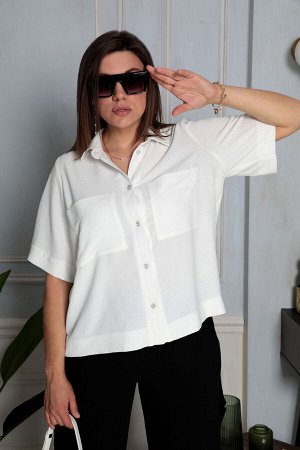 Блуза Блуза BegiModa 4040 белый 
Состав: ПЭ-100%;
Сезон: Весна-Лето
Рост: 170

Стильная и элегантная блуза прямого кроя идеальна для осеннее-летнего периода. Отлично подойдет как для офисного стиля, 