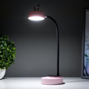 RISALUX Лампа настольная &quot;Ушки&quot; LED 3 режима 2Вт USB розовый 6х12х37 см