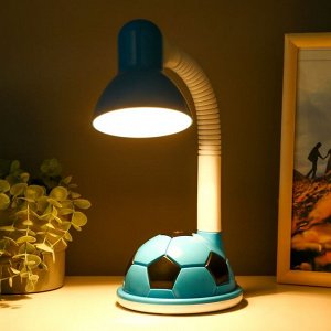 Настольная лампа"Футбольный мяч" E27 40Вт синий h=44 см