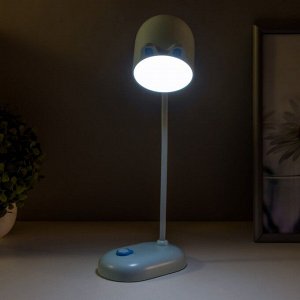 Лампа настольная "Мими" LED 3Вт диммер USB голубой 8х12,5х32 см RISALUX