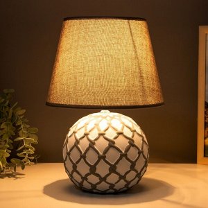 Лампа настольная с абажуром Е14 40 Вт 220 В «Шар в сети» 25x25x33 см RISALUX