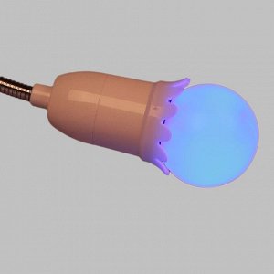 Лампа светодиодная Luazon Lighting "Шар", G45, Е27, 1.5 Вт, для белт-лайта, синяя