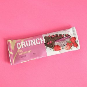 Протеиновый батончик Crunch Bar "Пряная земляника" спортивное питание, 60 г