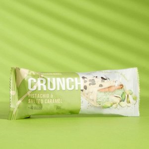 Протеиновый батончик Crunch Bar "Фисташка и соленая карамель" спортивное питание, 60 г