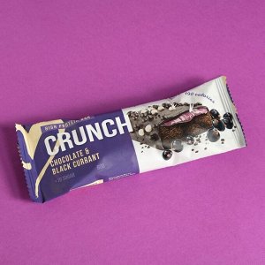 Протеиновый батончик Crunch Bar "Шоколад и черная смородина" спортивное питание, 60 г