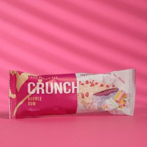 Протеиновый батончик Crunch Bar "Баблгам с малиновой карамелью" спортивное питание, 60 г
