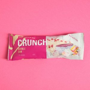 Протеиновый батончик Crunch Bar "Баблгам с малиновой карамелью" спортивное питание, 60 г