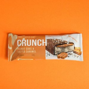 Протеиновый батончик Crunch Bar "Арахисовый пирог и соленая карамель" спортивное питание, 60 г 90874