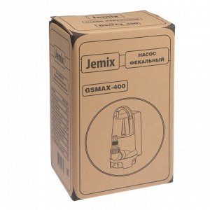 Насос фекальный JEMIX GSMAX-400, 400 Вт, напор 5 м, 125 л/мин, диаметр частиц 35 мм