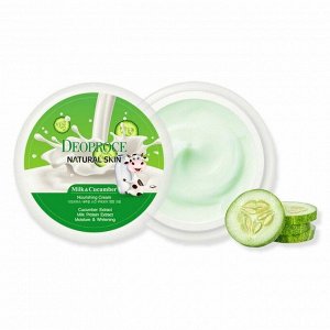 Deoproce Увлажняющий крем для лица с экстрактом огурца / Whitening Anti Wrinkle Moisture Milk Cucumber Cream, 100 мл