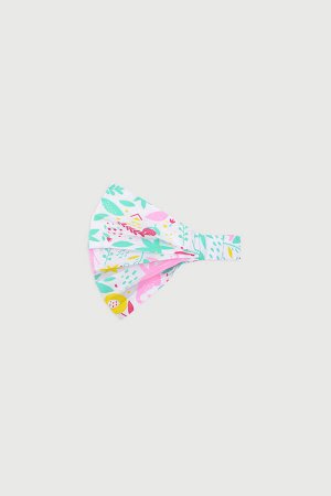 Crockid / Косынка(Весна-Лето)+girls (белый, слоники в цветах)