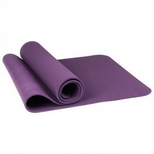 Коврик для йоги 183 ? 61 ? 0,6 см, цвет фиолетовый