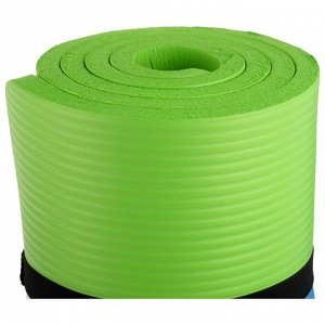 Коврик для йоги 183 x 61 x 1,5 см, цвет зелёный