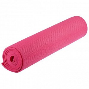 Коврик для йоги 173 ? 61 ? 0,6 см, цвет розовый