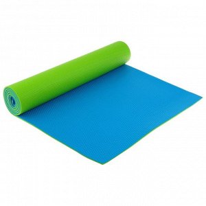 Коврик для йоги 173 x 61 x 0,6 см, двухцветный, цвета микс