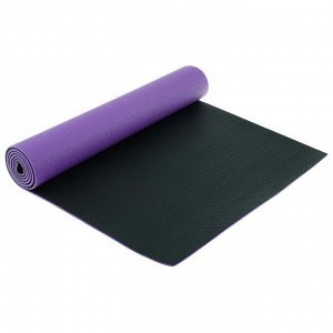 Коврик для йоги 173 x 61 x 0,6 см, двухцветный, цвета микс