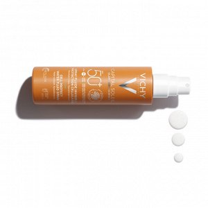 Виши Увлажняющий солнцезащитный спрей-флюид SPF 50+, 200 мл (Vichy, Capital Soleil)