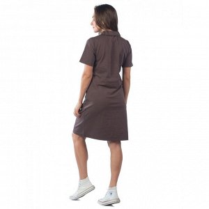 Платье-поло женское KL КЛП1471П5 коричневый