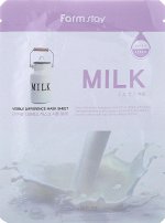 Farmstay Тканевая маска с молочными протеинами 23 мл. Visible Difference Mask Sheet Milka. 23 ml