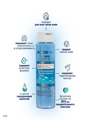 Мицеллярная вода Гиалуроновая Beauty Skin Plus 350 ml