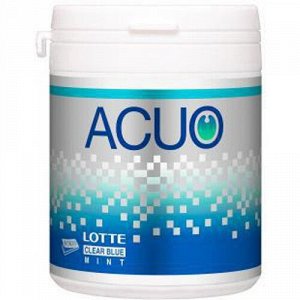 Резинка жевательная ACUO Clear Blue Mint Bottle голубая мята, Lotte, 140г